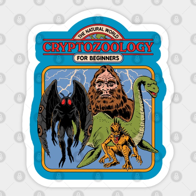 Cryptozoology For Beginners Sticker by Steven Rhodes